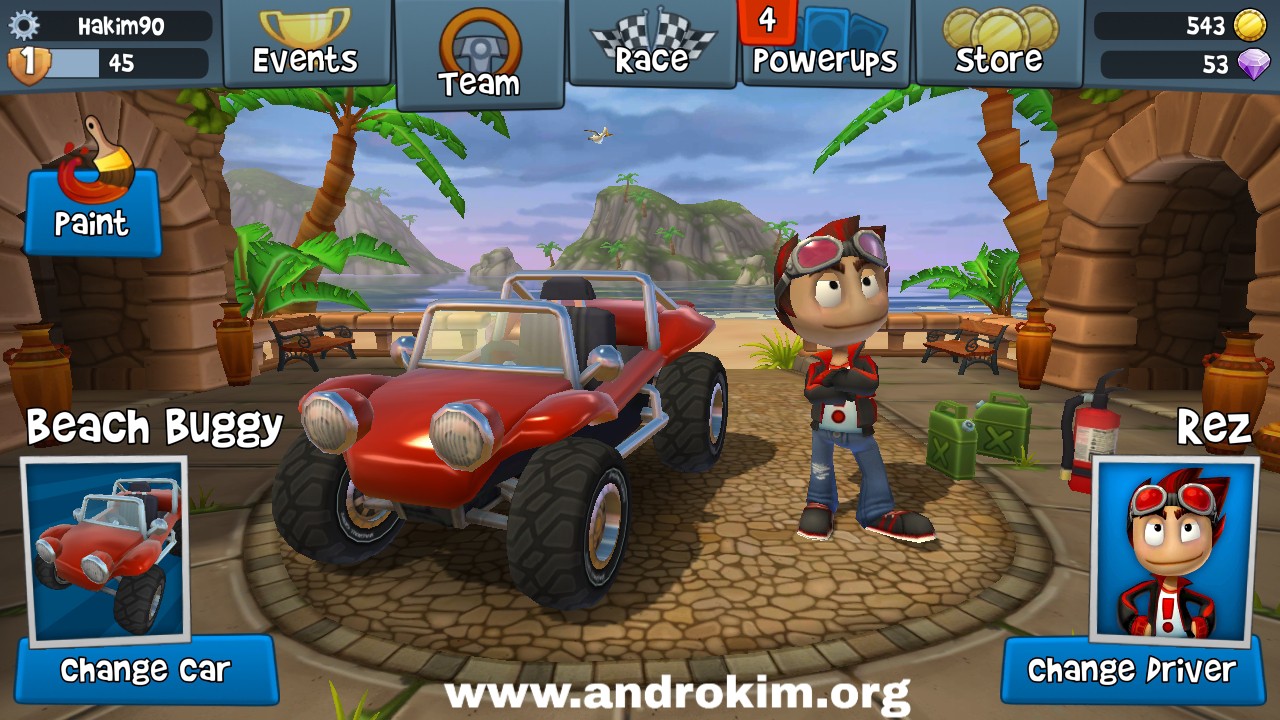 تحميل لعبة Beach Buggy Racing 2 مهكرة للاندرويد Download BB Racing 2 v1