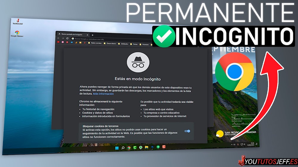 Activar Modo Incógnito Permanente para Google Chrome