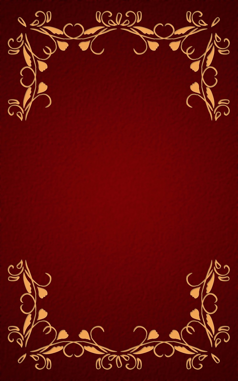いーブックデザイン 電子書籍用表紙画像フリー素材 001 飾り罫 赤