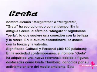 significado del nombre Greta