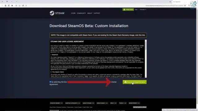 تحميل وتثبيت نظام التشغيل steam os على الكمبيوتر بشكل اساسى