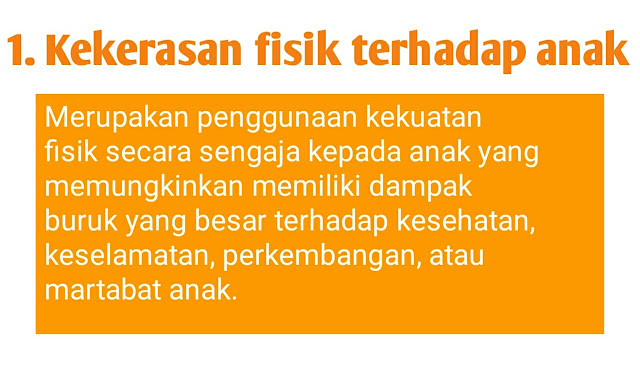 Apa saja bentuk kekerasan terhadap anak?