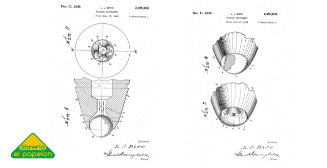 patente original de la birome de biro