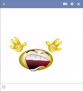 Moving smiley for Facebook