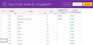 Download Aplikasi SPP Sekolah Berbasis Excel