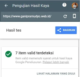 hasil uji struktur ganipramudyo.web.id