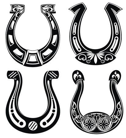 Horseshoes-Old-School-Tattoo-designs