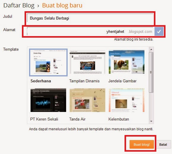 Cara membuat blog