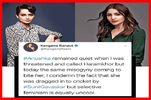 Kangana Ranaut slams Anushka Sharma for staying quiet 