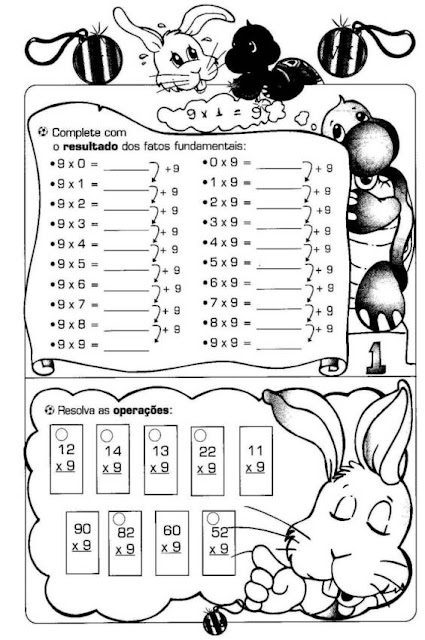 Confira várias Atividades de Matemática variadas prontas para imprimir, indicadas a alunos do terceiro ano do Ensino Fundamental.