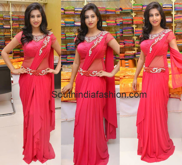 Shamili in Trisha Trends Saree Gown