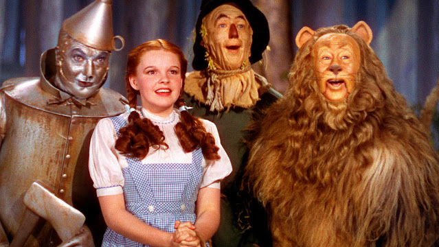 The Tinman, Dorothy, Scarecrow and The Cowardly Lion