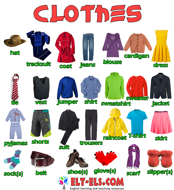 Peclementinos: ENGLISH: "Clothes"