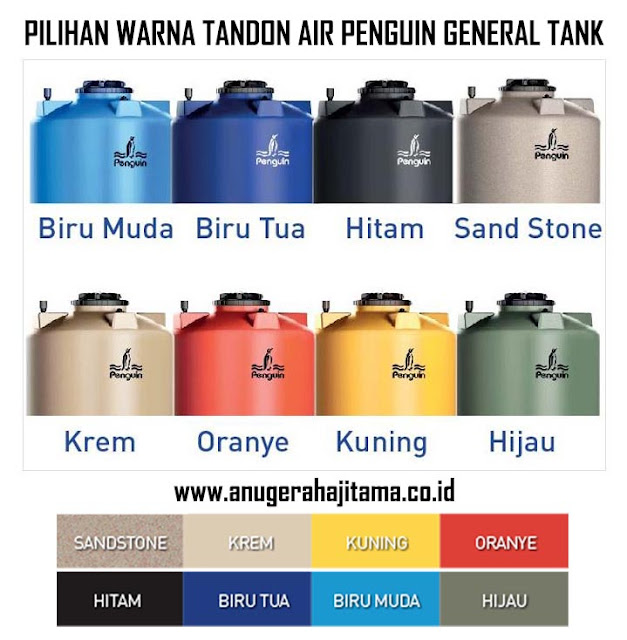 Pilihan Warna Tandon Air Penguin