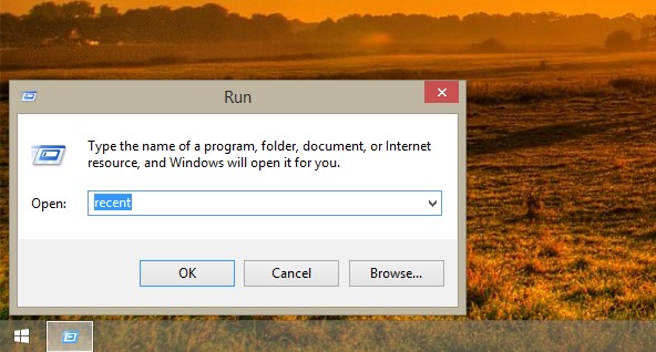 Type-Recent-On-Windows-Run