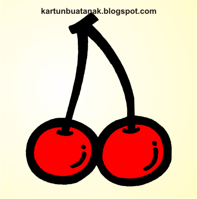  Kartun  Buah  Cherry Manis