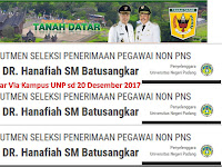 Rekrutmen Peg RSUD Kab Tanah Datar Via Kampus UNP sd 20 Desember 2017