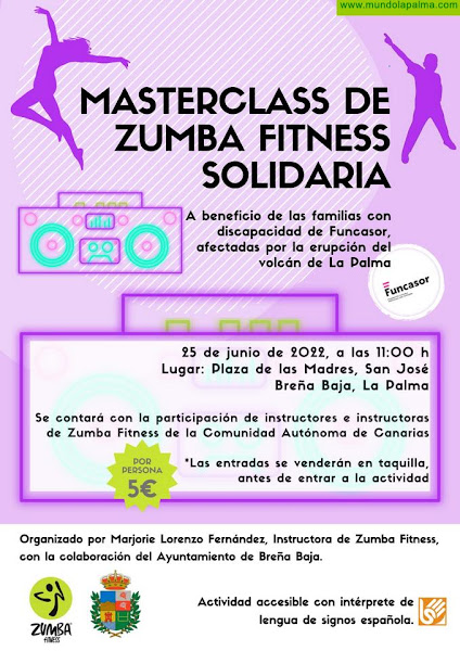 SAN JOSÉ: Master Class de Zumba Fitness Solidaria