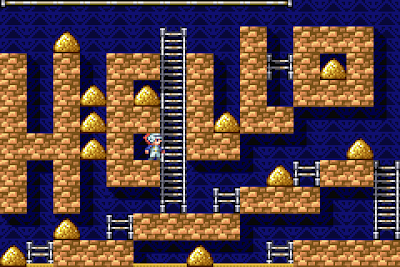 【GBA】淘金者(Lode Runner、挖金礦)，懷舊好玩的益智遊戲！