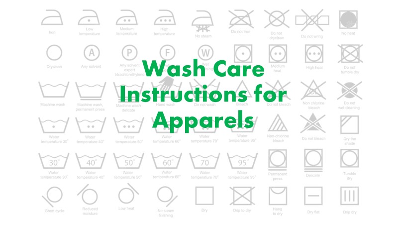 Wash care instructions and their meaning