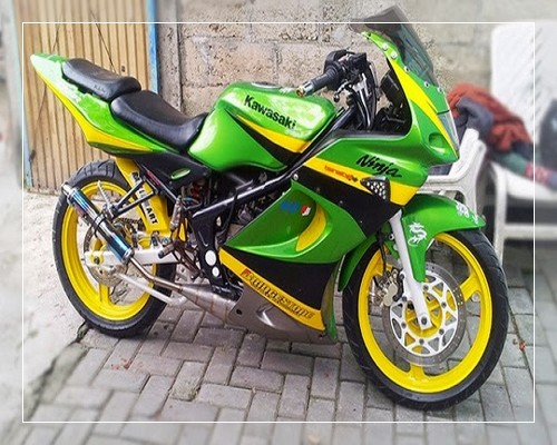 Foto modifikasi  ninja  rr terbaru super kips mono drag new 