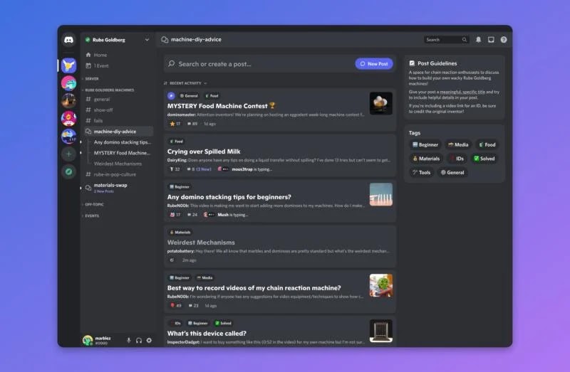 Discord rolls out new forum channels to help organize conversations