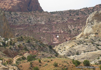 Looking back to switchbacks