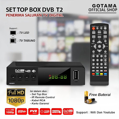 Harga Set Top Box Tv Digital Gotama GTA-04KT2 DVB T2