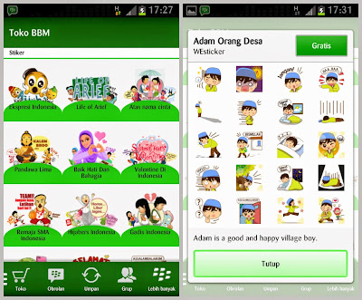 Mendapatkan Sticker BBM Android Secara Gratis