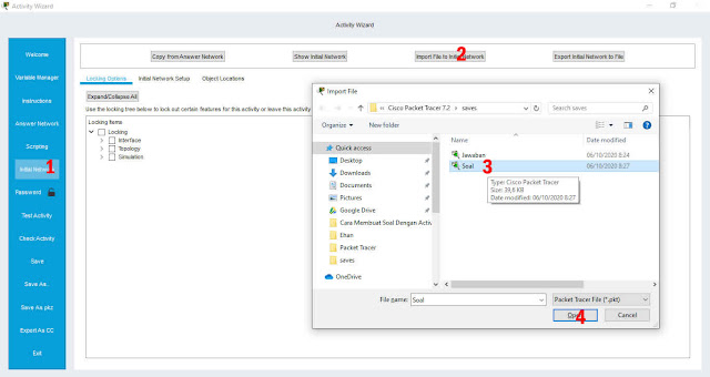 Import File to Initial Network