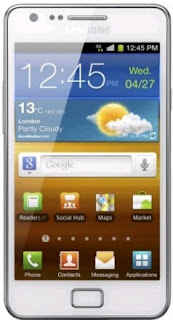samsung galaxy sii android mobile price list, specification and features