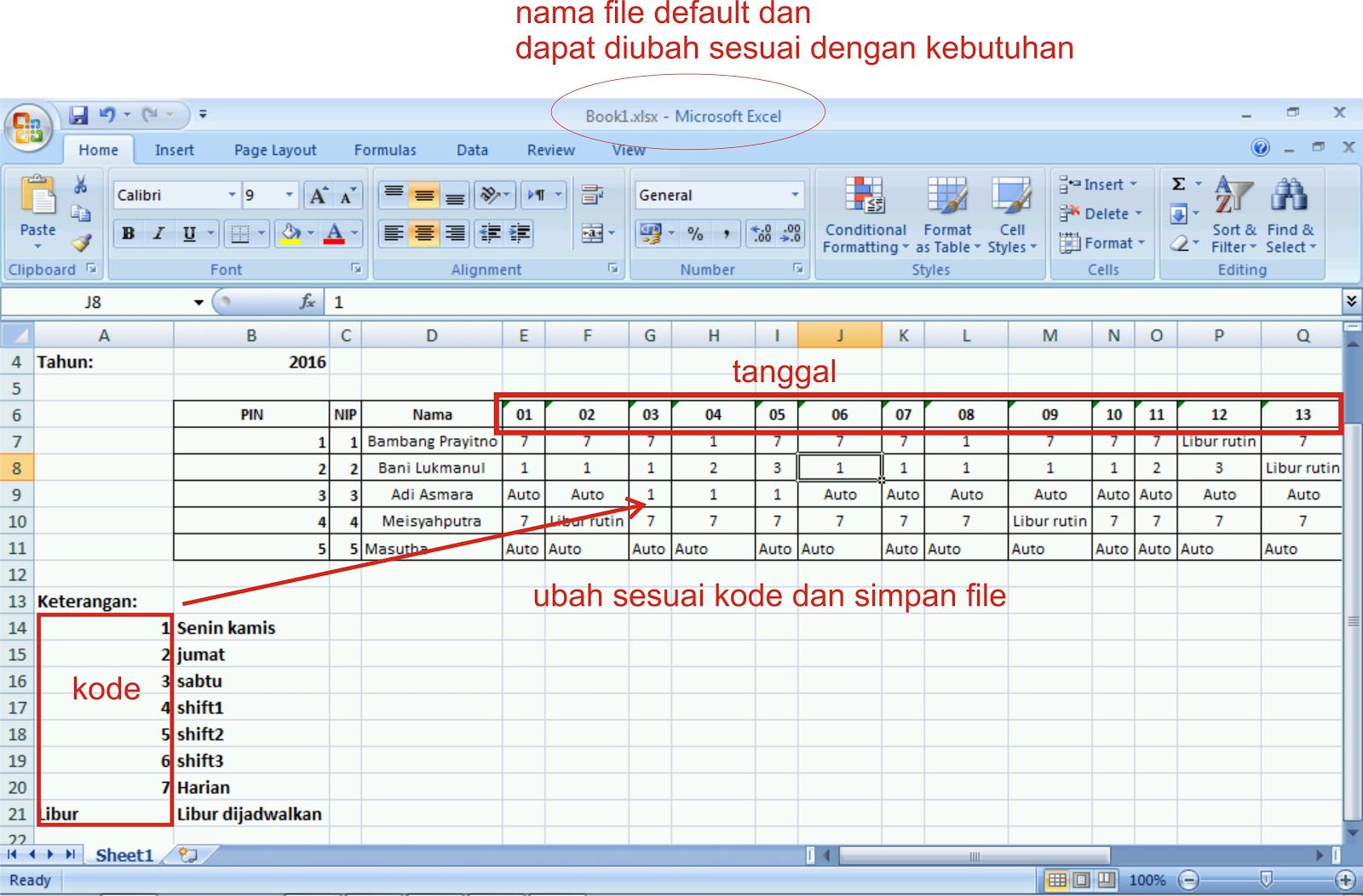 Cara Menyeting Jadwal Kerja Atau Jam Kerja Pada Aplikasi 