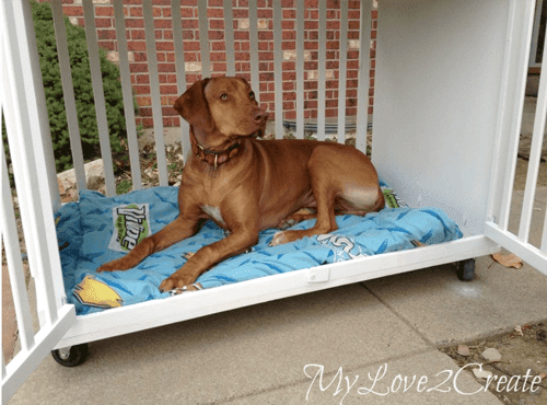 How to Create a Gorgeous Dog Crate From an Old Crib 