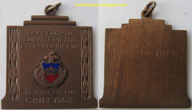 Campeonato Extraordinario Atletismo 1953 medalla