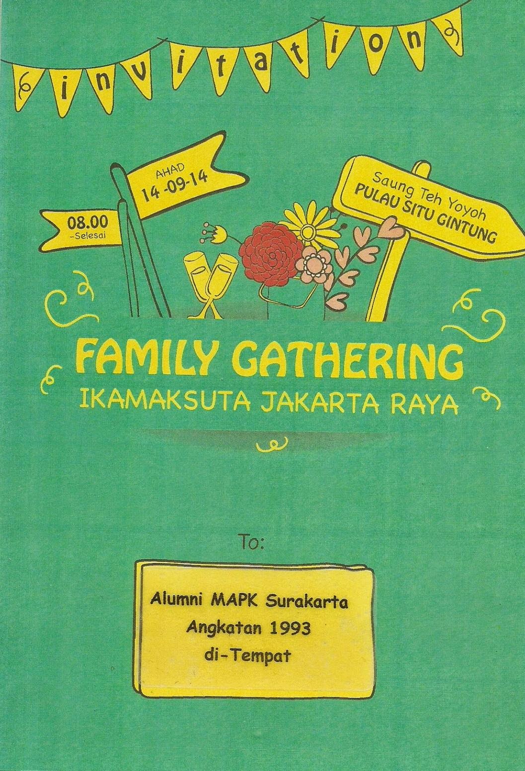 Ide 31 Contoh Undangan Family Gathering 