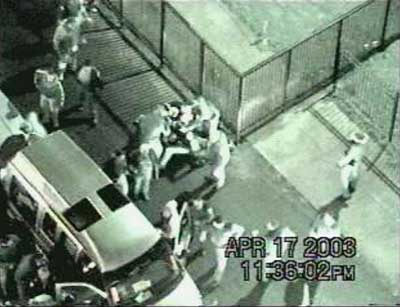 security footage of a disturbance at Cabrini Green Revolt of the Urbs