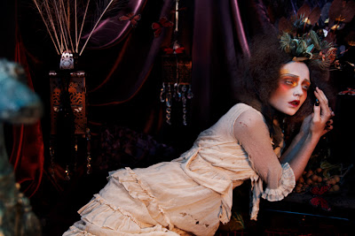 lottie makeup artist, creative makeup, opium den, john galliano