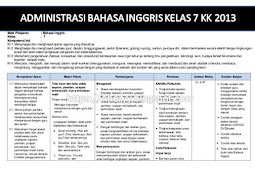 RPP SMP Kelas VII K-13 2018: Bahasa Inggris  