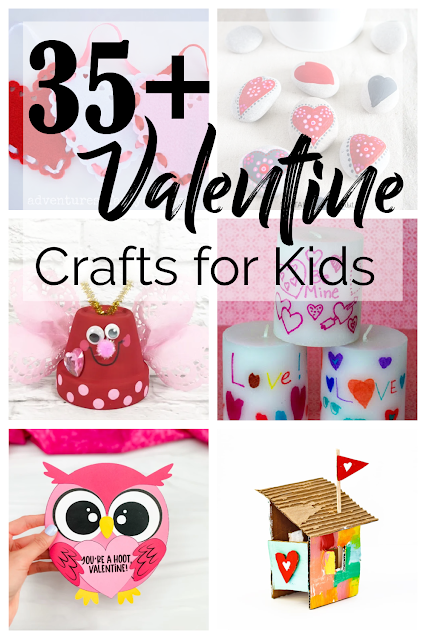 collage of valentines crafts for kids