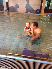 sophia and her daddy swimming 