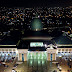 Masjid Agung Al Akbar Surabaya Malam Hari - Drone Aerial Photo