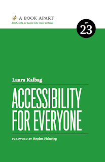 Book Cover for Laura Kalbag's book "Accessibility for Everyone"