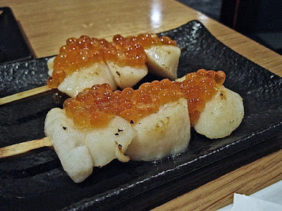 Ippudo, scallops ikura