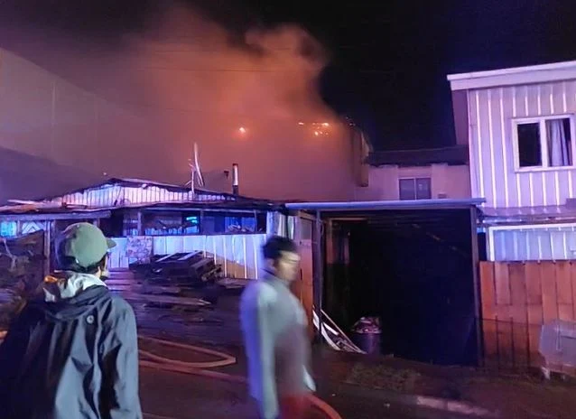 Fatal incendio de madrugada en Osorno