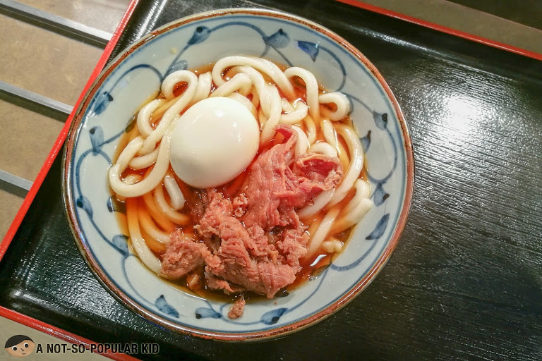 Beef Sukiyaki Udon of Tsurumaru Udon x Tempura, Manila