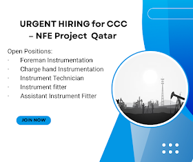 URGENT HIRING for CCC – NFE Project  Qatar 