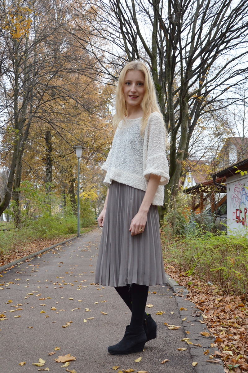 Pleated for winter.
