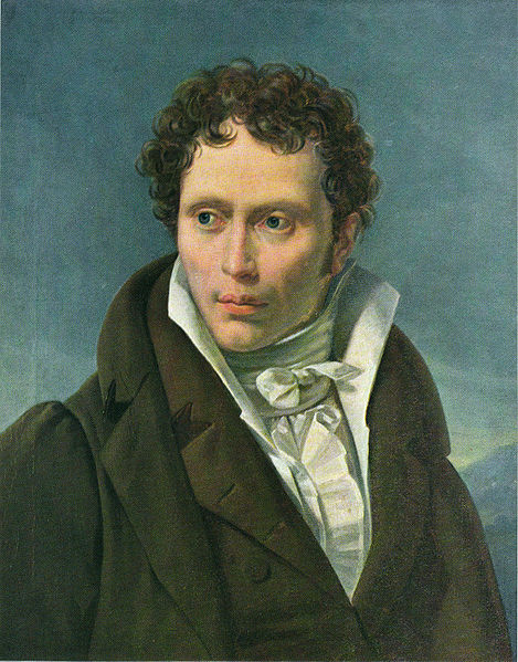 Arthur Schopenhauer. Portrait by Ludwig Sigismund Ruhl, 1815