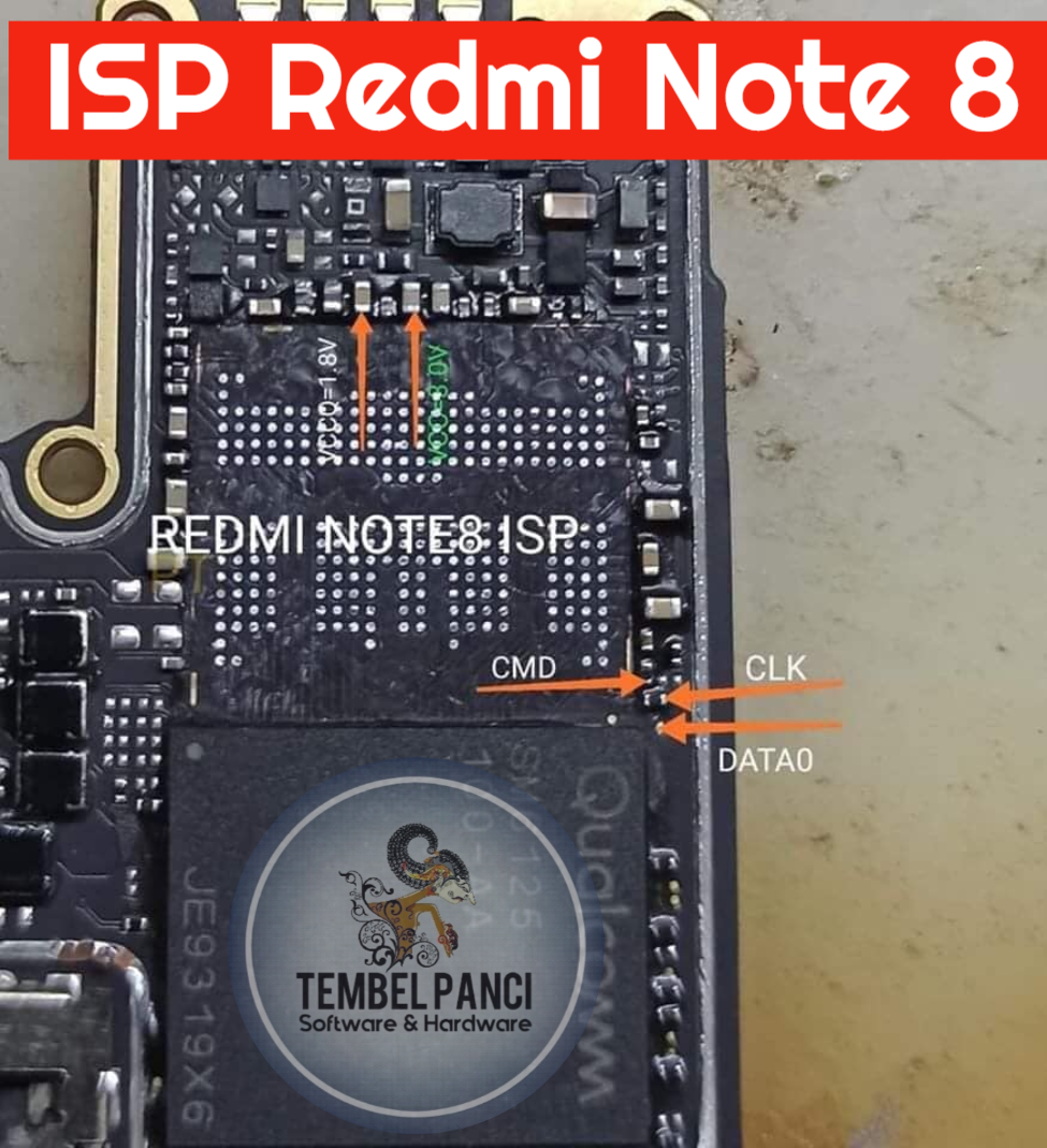 Redmi Note 8 eMMC Pinout - Tembel Panci