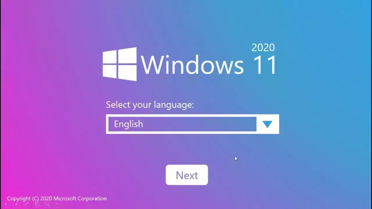 New Windows 11 Screen